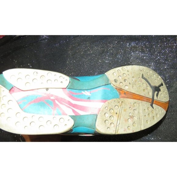 Nike Air Jordan 8 Retro South Beach Leather Kicks Men's 11 Sneakers 3044381-113 - Picture 8 of 10